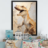Dinosaur T Rex Supreme - Dinosaur Framed Canvas Art