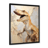 Dinosaur T Rex Supreme - Dinosaur Framed Canvas Art