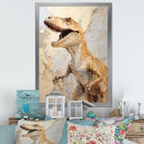 Dinosaur T Rex Supreme - Dinosaur Framed Canvas Art