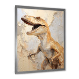 Dinosaur T Rex Supreme - Dinosaur Framed Canvas Art