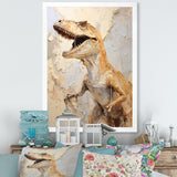Dinosaur T Rex Supreme - Dinosaur Framed Canvas Art