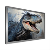 Dinosaur Blue T Rex Supreme - Dinosaur Home Decor Art