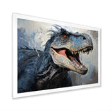 Dinosaur Blue T Rex Supreme - Dinosaur Home Decor Art