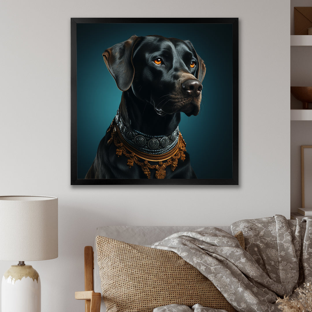 Dog Afghan Elegance - Dog Living Room Wall Art