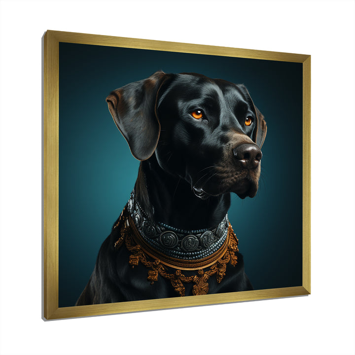 Dog Afghan Elegance - Dog Living Room Wall Art