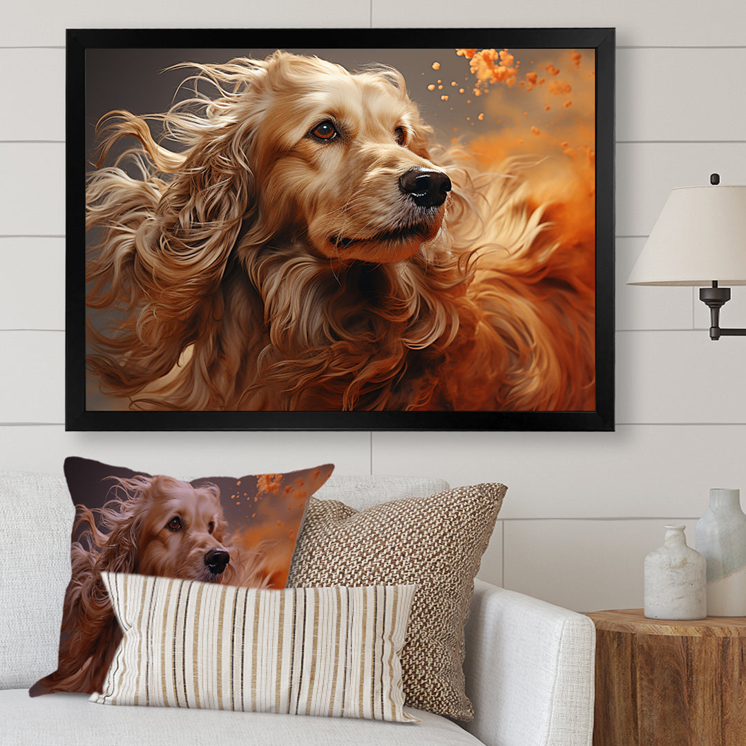 Dog Afghan Hound Air - Dog Bedroom Wall Art
