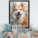 Dog Akita Affection - Dog Canvas Wall Art