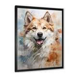 Dog Akita Affection - Dog Canvas Wall Art