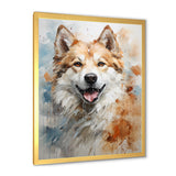 Dog Akita Affection - Dog Canvas Wall Art