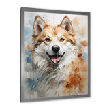 Dog Akita Affection - Dog Canvas Wall Art