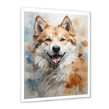 Dog Akita Affection - Dog Canvas Wall Art