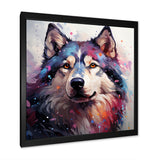 Dog Alaskan Malamute Majesty - Blue Dog Wall Art