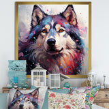 Dog Alaskan Malamute Majesty - Blue Dog Wall Art