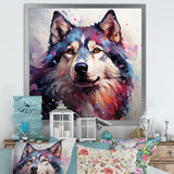 Dog Alaskan Malamute Majesty - Blue Dog Wall Art