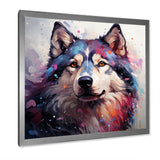 Dog Alaskan Malamute Majesty - Blue Dog Wall Art