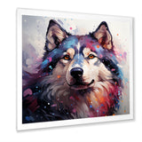 Dog Alaskan Malamute Majesty - Blue Dog Wall Art