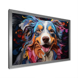 Dog Australian Shepherd Allure - Dog Framed Canvas Art