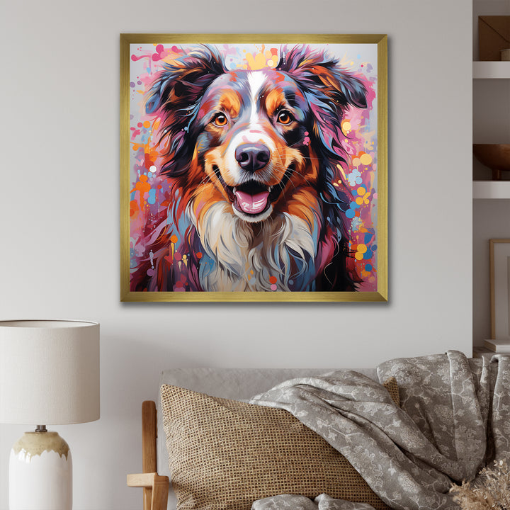 Dog Australian Shepherd Aura - Dog Home Decor Art