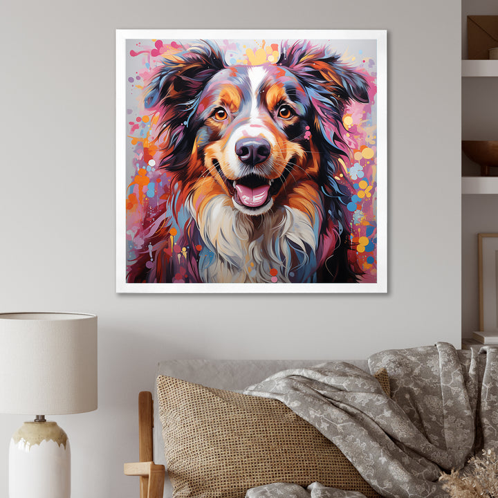 Dog Australian Shepherd Aura - Dog Home Decor Art