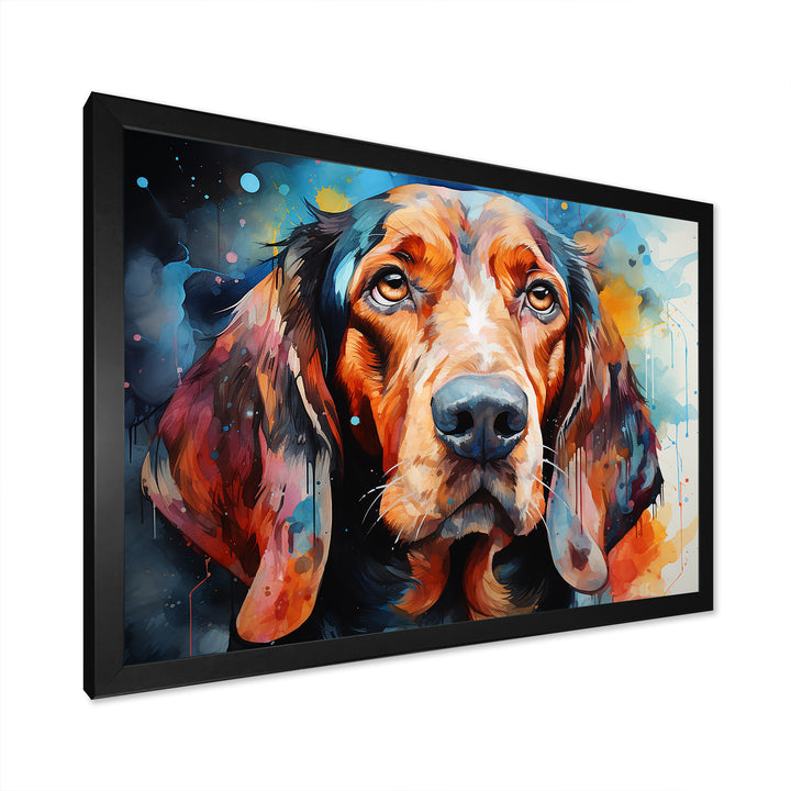 Dog Basset Hound Beauty - Dog Canvas Wall Art