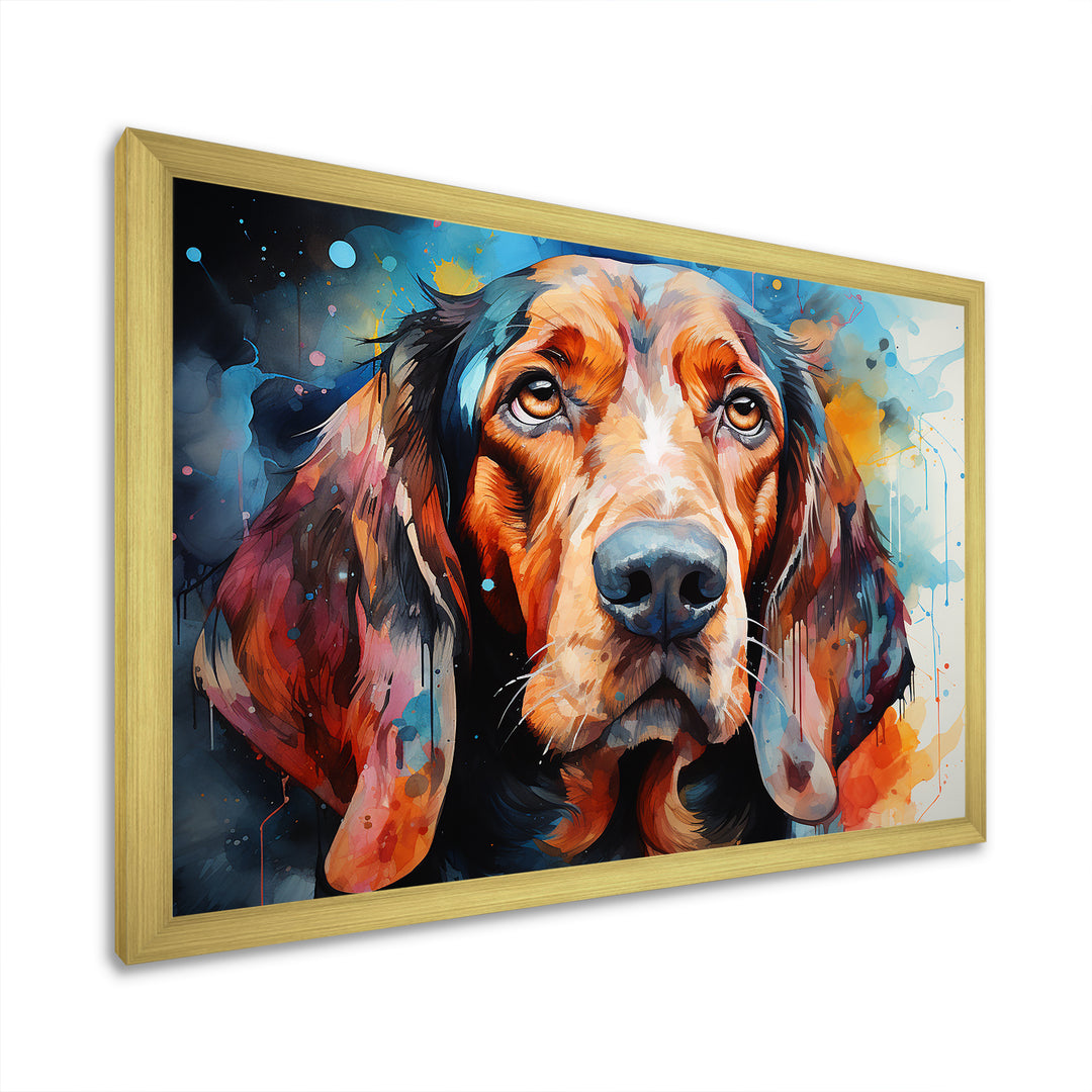 Dog Basset Hound Beauty - Dog Canvas Wall Art