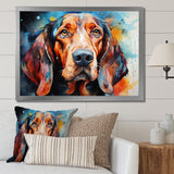 Dog Basset Hound Beauty - Dog Canvas Wall Art