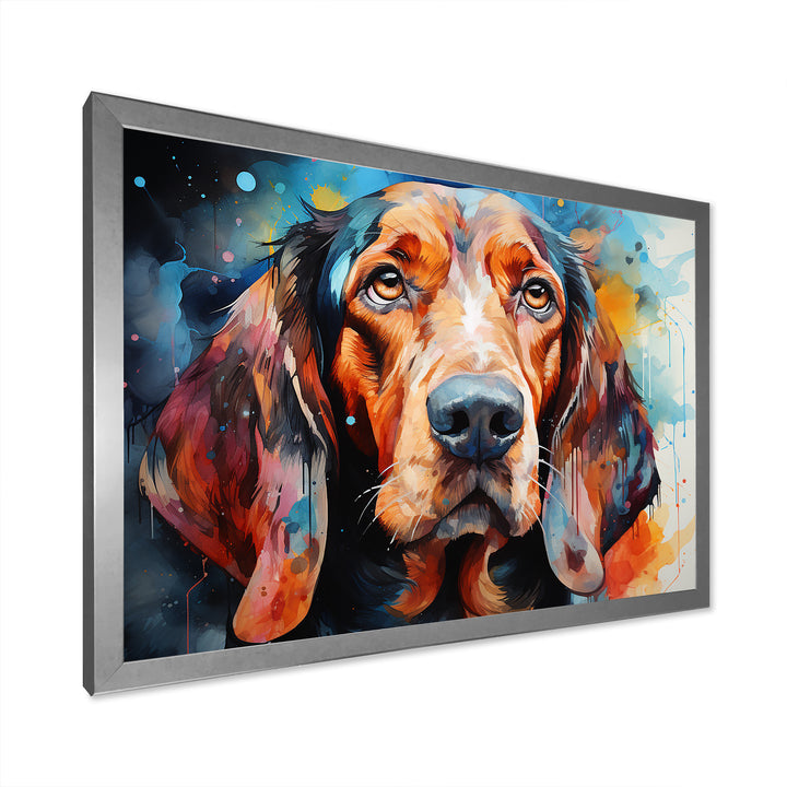 Dog Basset Hound Beauty - Dog Canvas Wall Art
