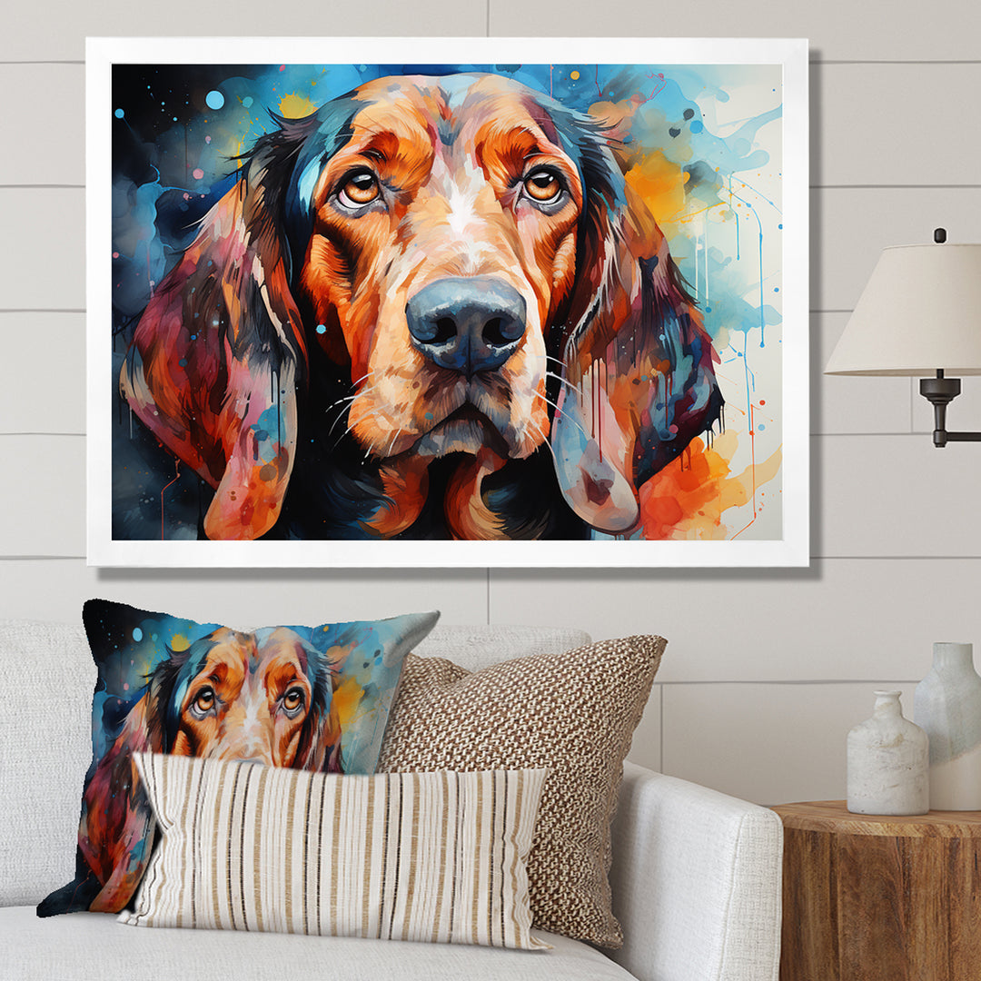 Dog Basset Hound Beauty - Dog Canvas Wall Art