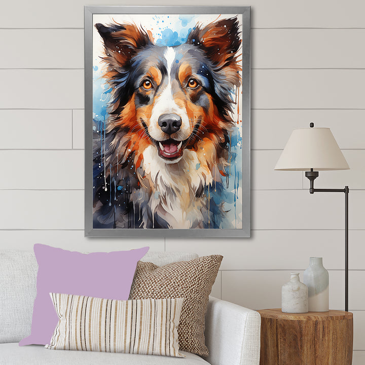 Border Collie Brilliance - Dog Bedroom Wall Art