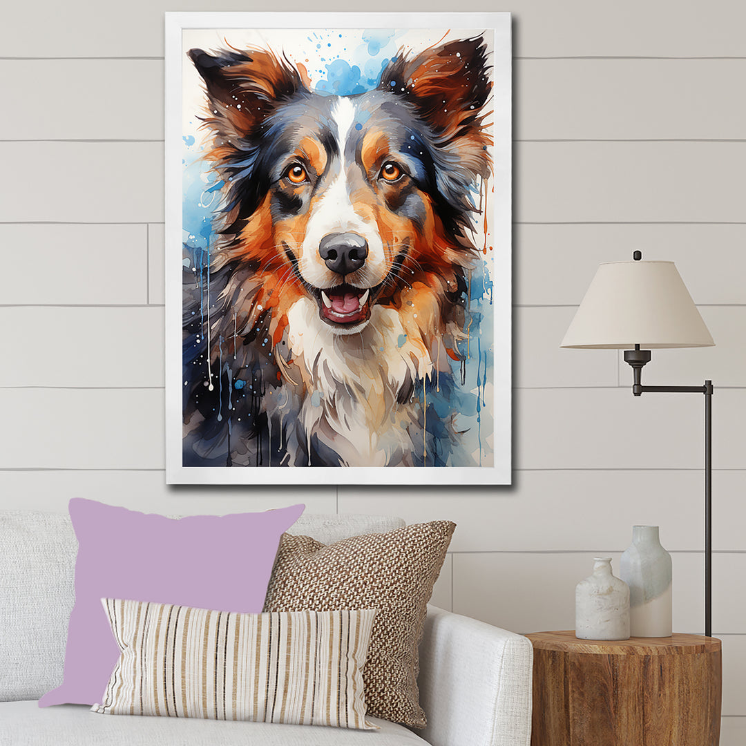 Border Collie Brilliance - Dog Bedroom Wall Art