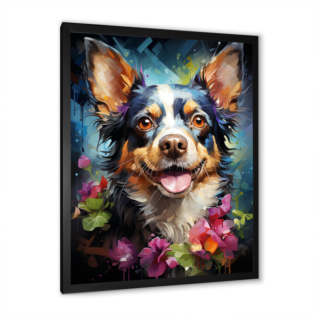 Chihuahua Charisma - Dog Large Canvas Wall Art