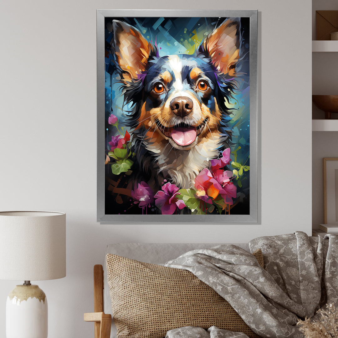 Chihuahua Charisma - Dog Large Canvas Wall Art