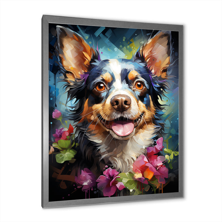 Chihuahua Charisma - Dog Large Canvas Wall Art