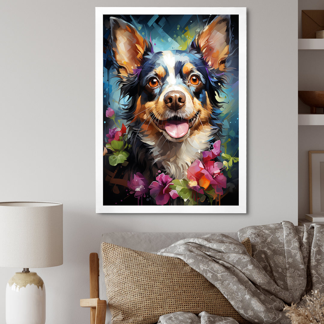 Chihuahua Charisma - Dog Large Canvas Wall Art