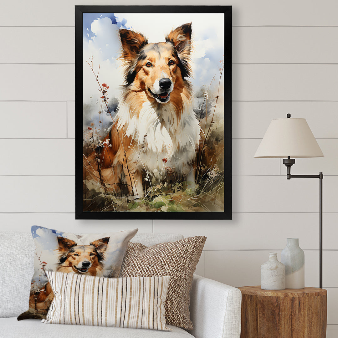 Collie Countryside - Dog Wall Art Prints