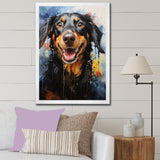 Dachshund Delight - Beige Dog Wall Art