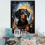 Dachshund Dreamscape - Dog Large Canvas Wall Art