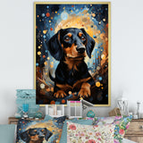 Dachshund Dreamscape - Dog Large Canvas Wall Art