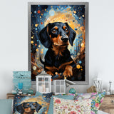 Dachshund Dreamscape - Dog Large Canvas Wall Art
