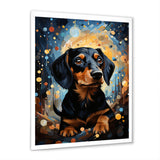 Dachshund Dreamscape - Dog Large Canvas Wall Art