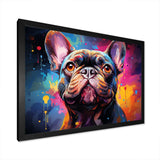 Dog French Bulldog Fiesta IV - Animals Canvas Wall Art