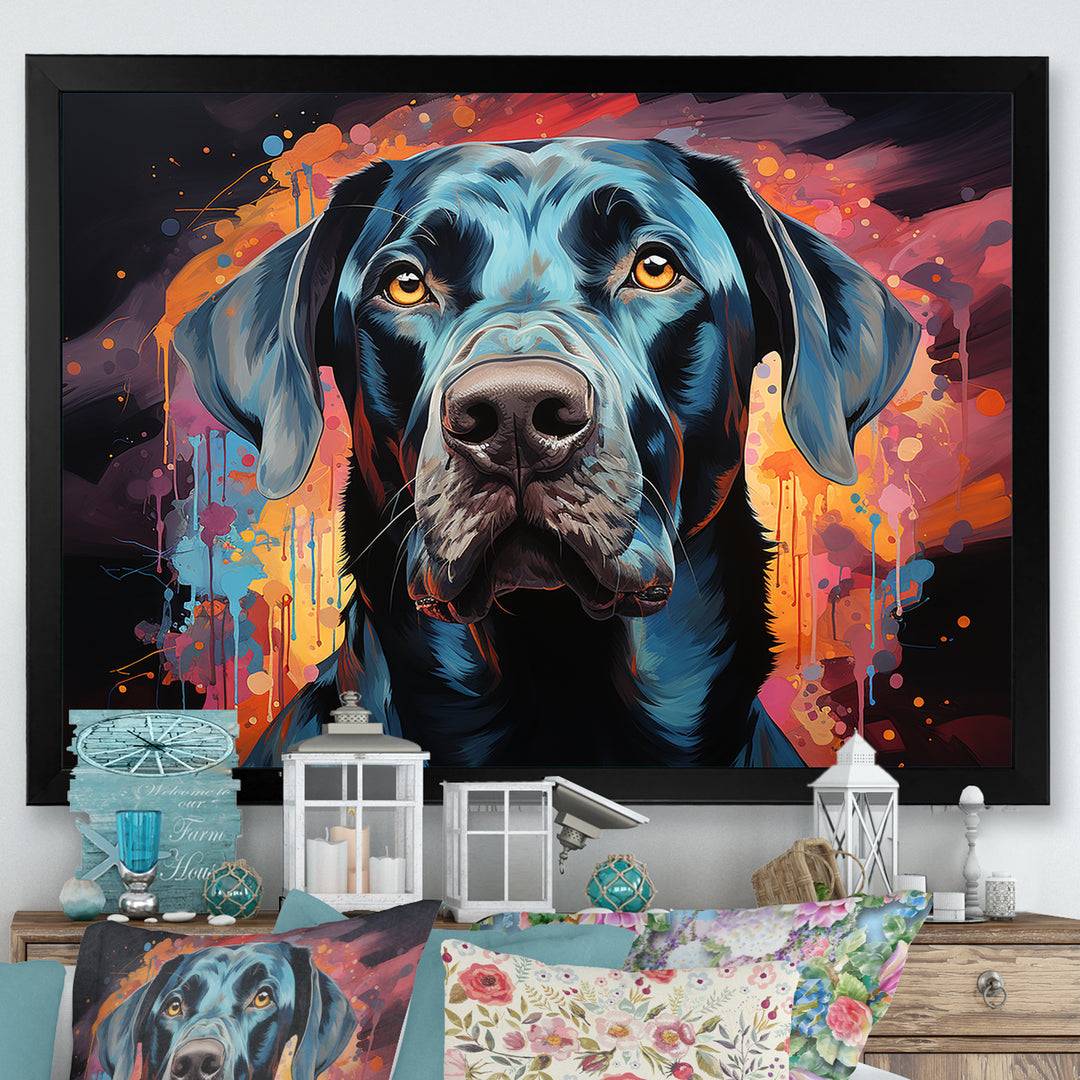 Dog Great Dane Grace - Dog Framed Canvas Art