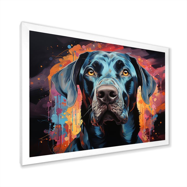 Dog Great Dane Grace - Dog Framed Canvas Art