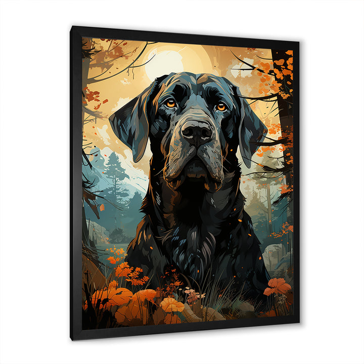 Dog Great Dane Grandeur - Dog Large Canvas Wall Art