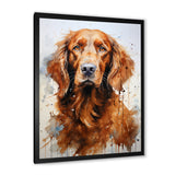 Dog Irish Setter Impressions - Dog Living Room Wall Art