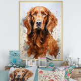 Dog Irish Setter Impressions - Dog Living Room Wall Art