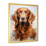 Dog Irish Setter Impressions - Dog Living Room Wall Art