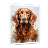 Dog Irish Setter Impressions - Dog Living Room Wall Art