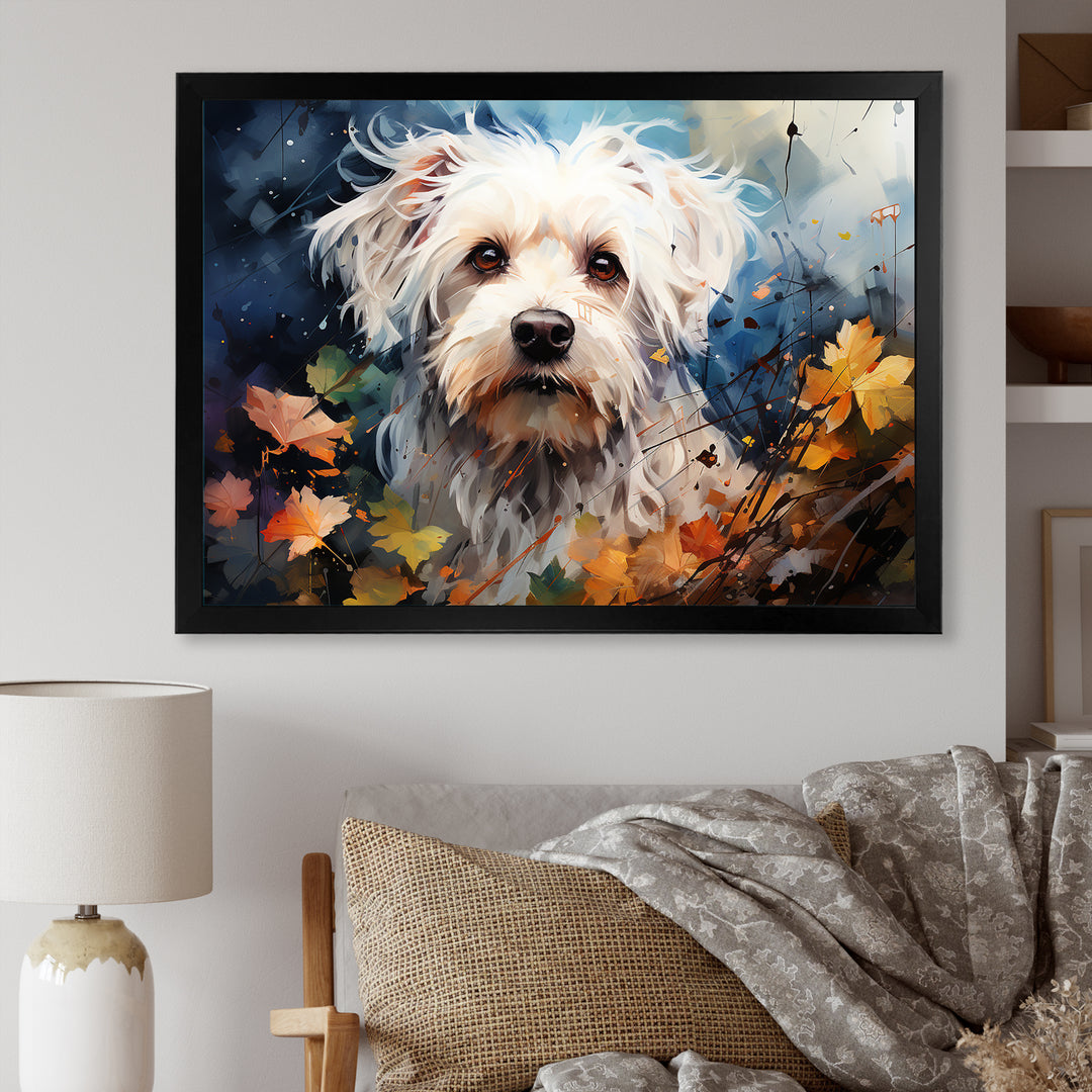 Popart Maltese Magic - Dog Canvas Wall Art
