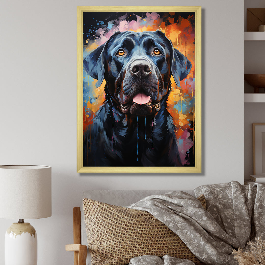 Popart Mastiff Majesty - Blue Dog Wall Art